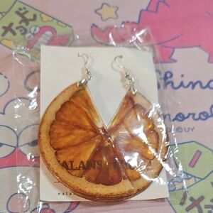 Orange Slice Earrings